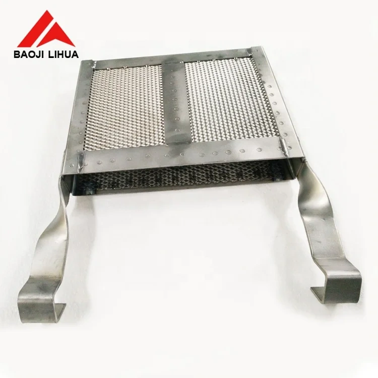 Titanium plating anode basket with PP anode cathode bags for electroplating