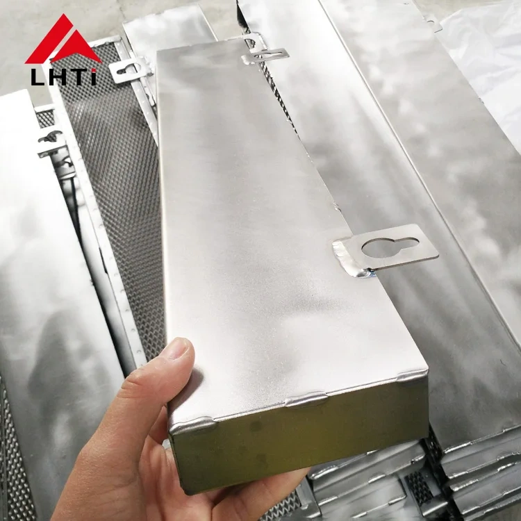 Gr2 gr5 customized shape titanium anodizing basket in bulk with PP bags