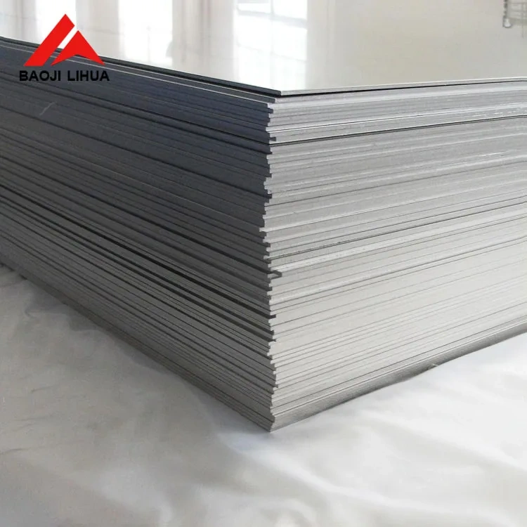 ASTMB265 Gr2 Gr5 ti 6al4v polished 1mm Thickness Grade 2 Titanium Sheet Titanium Plate In Stock