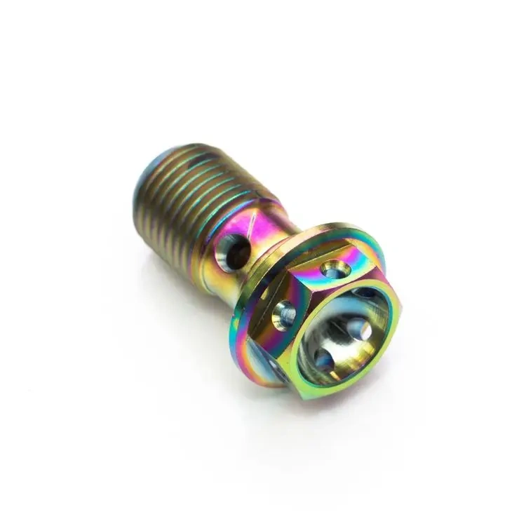 gr5 single Banjo titanium Bolt  M10 x 1.0 titanium probolt Race motorcycle parts