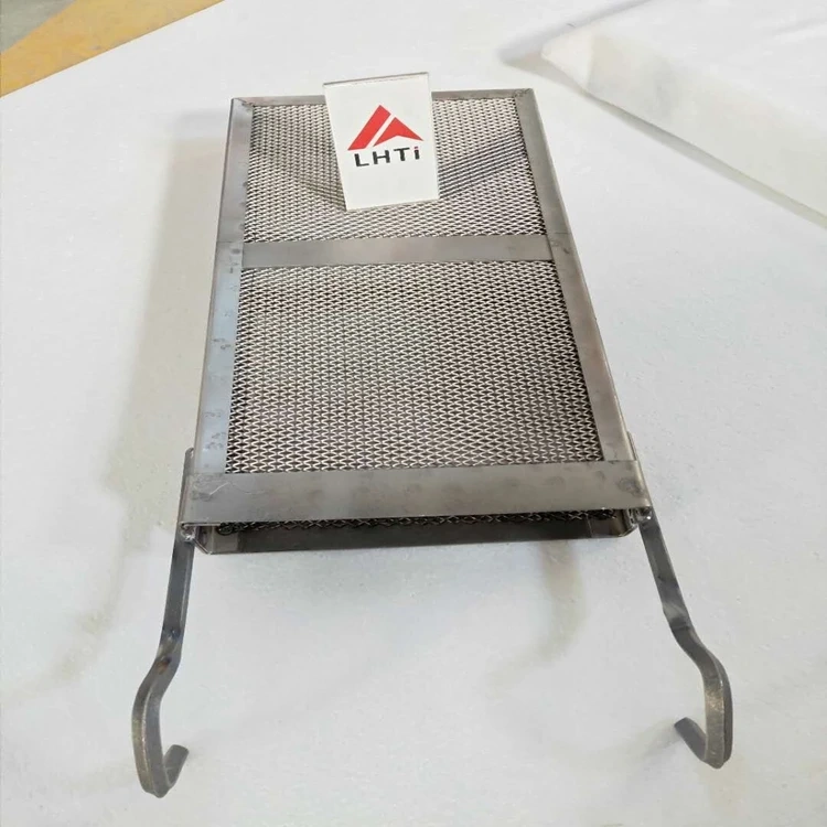Gr1 Gr2 titanium basket for anodizing for Water treatment