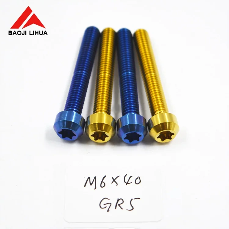 Grade5 M6 M8 Titanium star key bolt screw for Scooter