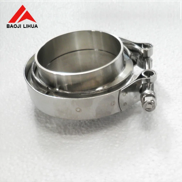 Automobile 3" Titanium V band exhaust flanges