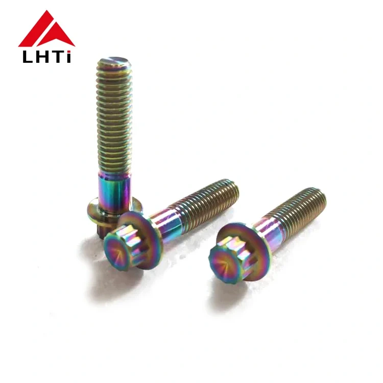 Competitive price Gr5 12 point flange screws titanium rim wheel bolt