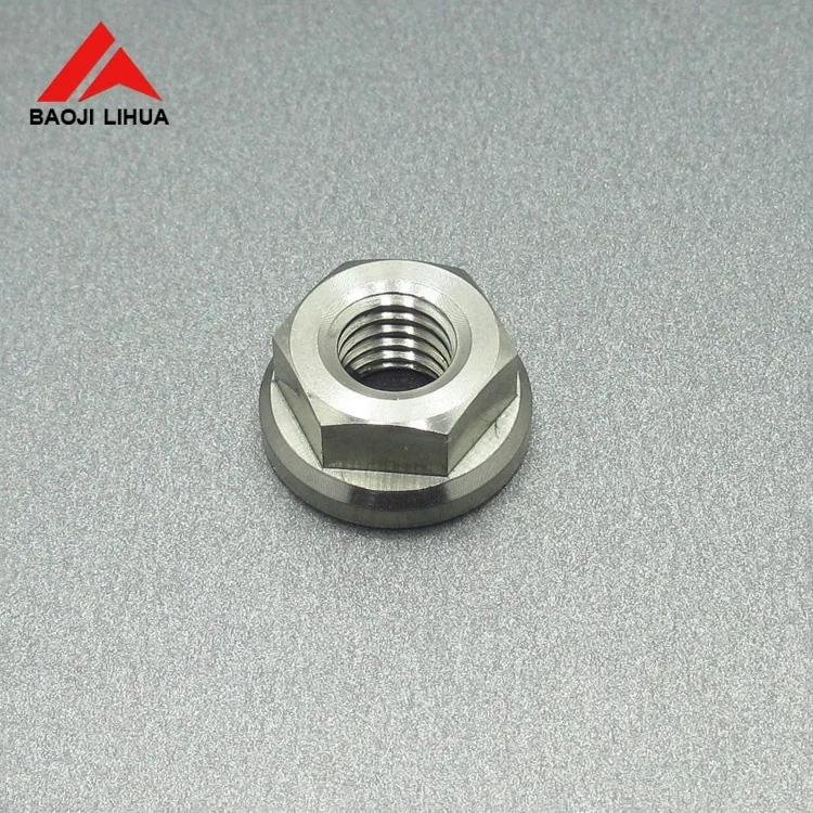 DIN6923 M5 M6 M8 M10 M12 M14 M16 M20 gr5 titanium hex flange nuts