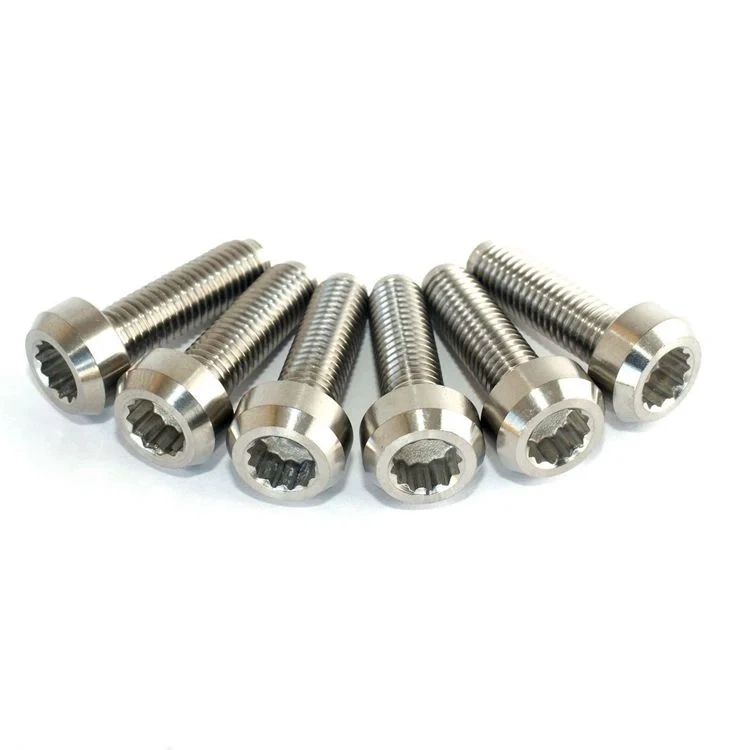 Ti6Al4V Grade 5 Titanium Hardware Stock Size M7 x 32mm Titanium Split Rim Bolts for BBS Wheels