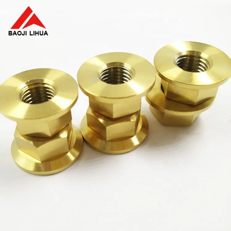 DIN6923 M5 M6 M8 M10 M12 M14 M16 M20 gr5 titanium hex flange nuts