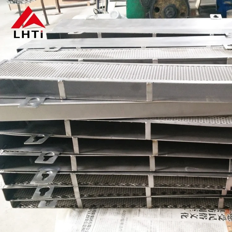High quality gr2 Anode Mesh Titanium Baskets for Chemical Industry