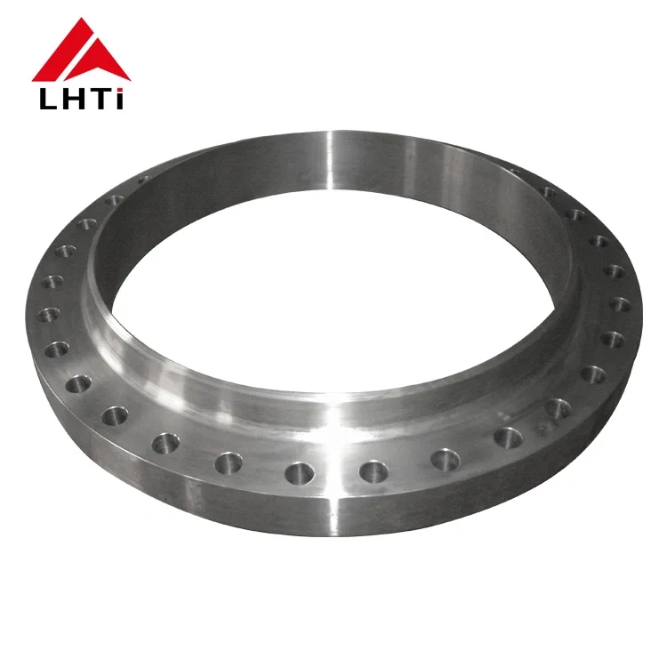 Baoji lihua custom flanges for large heat exchangers, pressure vessels, pipe valves Titanium Non-standard flange