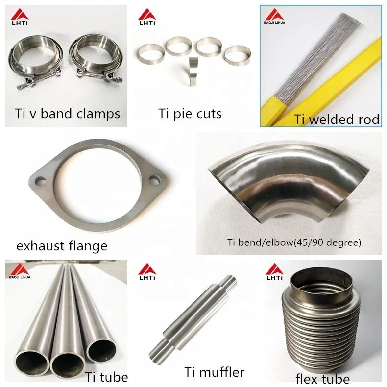 High performance 3" gr2 titanium seamless tubing for exhaust parts