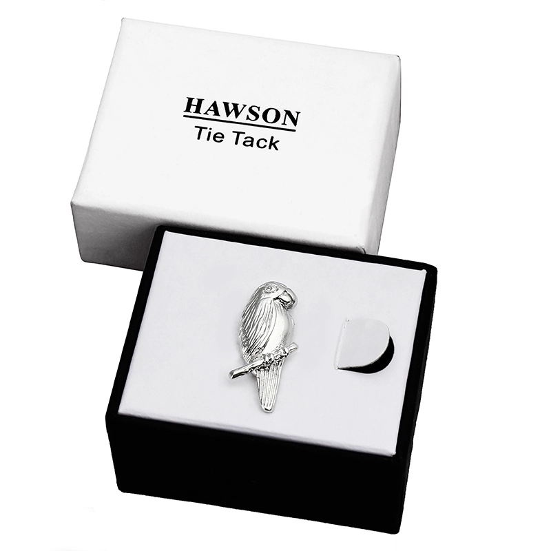 Men's Tie Tack Wren Pattern Men Necktie Accessory- HAWSON