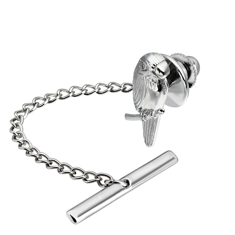 Men's Tie Tack Wren Pattern Men Necktie Accessory- HAWSON