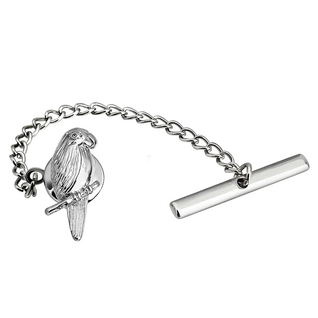 Men's Tie Tack Wren Pattern Men Necktie Accessory- HAWSON