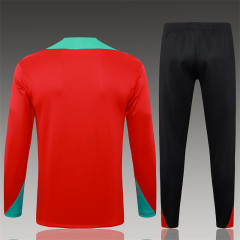 【Adult Training Wear 】B902 # 2425 Half Pull Portugal Red