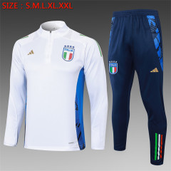 【Adult Training Wear 】B818 # 2425 Half Pull Italy White