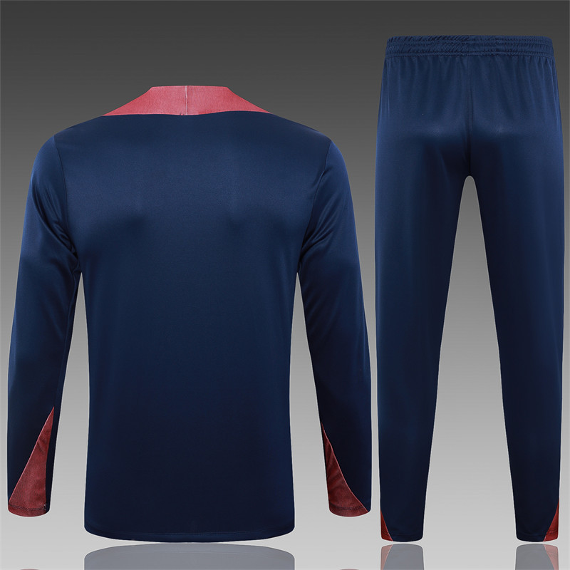 【Adult Training Wear 】B831 # 2425 Half Pull England Royal Blue