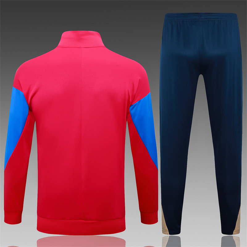 【Adult Training Wear 】A726 # 2425 Long Ra Barcelona  Red