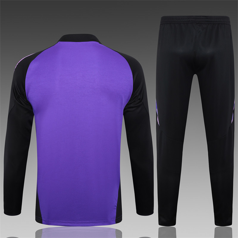 【Adult Training Wear 】B807 # 2425 Half Pull Germany  Purple
