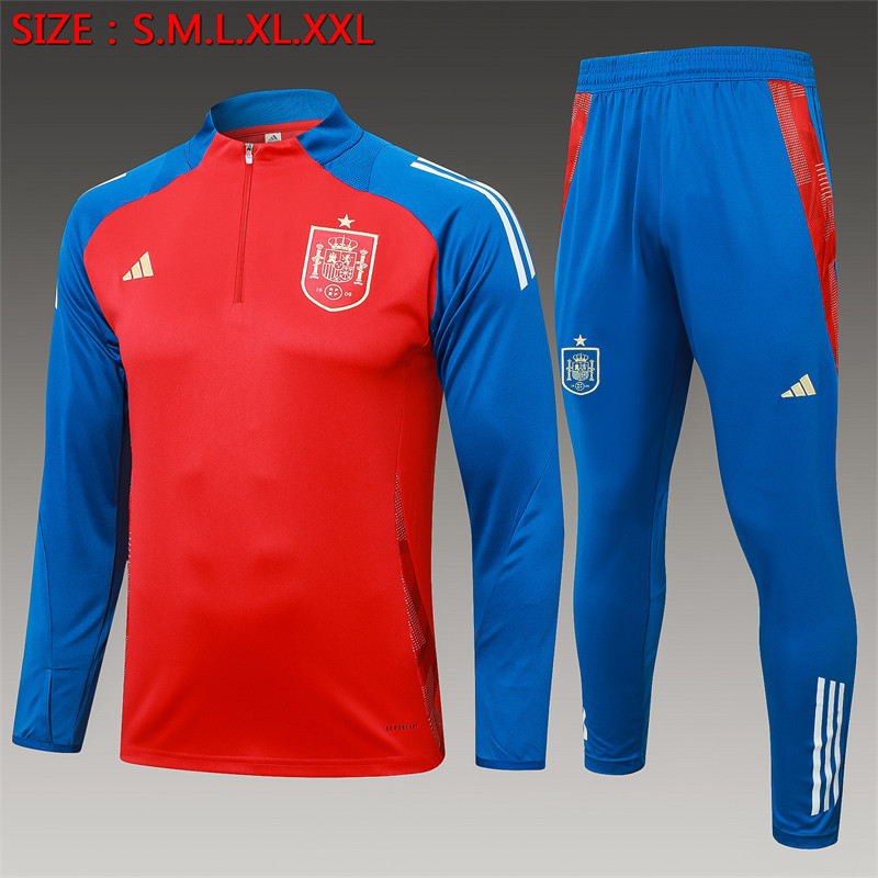 【Adult Training Wear 】B830 # 2425 Half Pull Spain Red