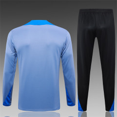 【Adult Training Wear 】B829 # 2425 Half La Inter Milan Grey (Colored Blue Splicing)