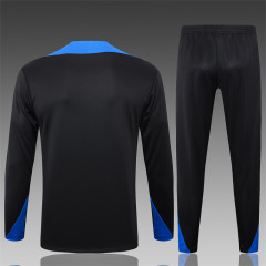 【Adult Training Wear 】B905 # 2425 Half Pull Inter Milan Black
