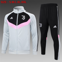 【Adult Training Wear 】A739 # 2425 Long Pull Juventus Light Grey