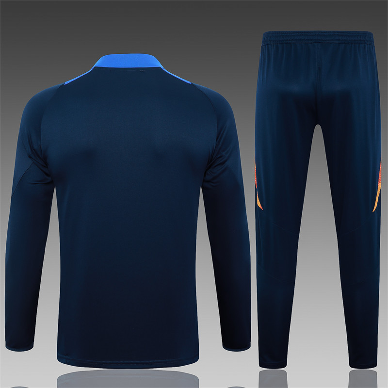 【Adult Training Wear 】B881 # 2425 Half Pull Juventus Royal Blue