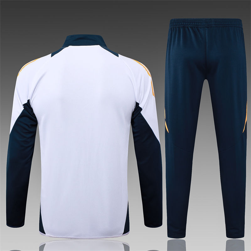 【Adult Training Wear 】A755 # 2425 Long Pull Real Madrid White
