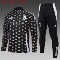 【Adult Training Wear 】B925 # 2425 Half Pull Juventus Black Inkjet