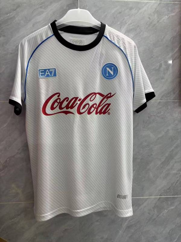 【FAN】25/26 Napoli Coca-Cola White Pre match uniform Jersey