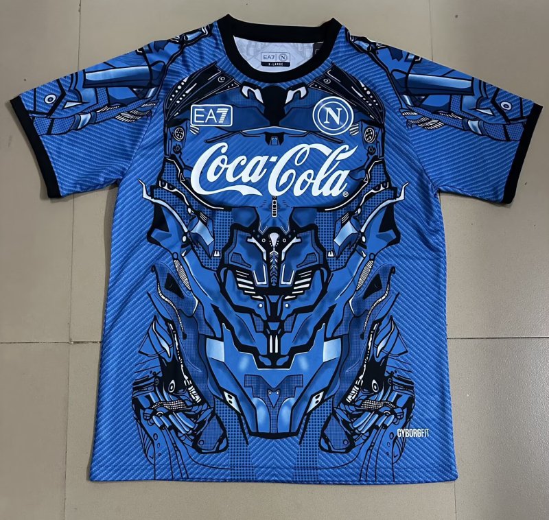 【FAN】25/26 Napoli Coca-Cola Blue Pre match uniform Jersey