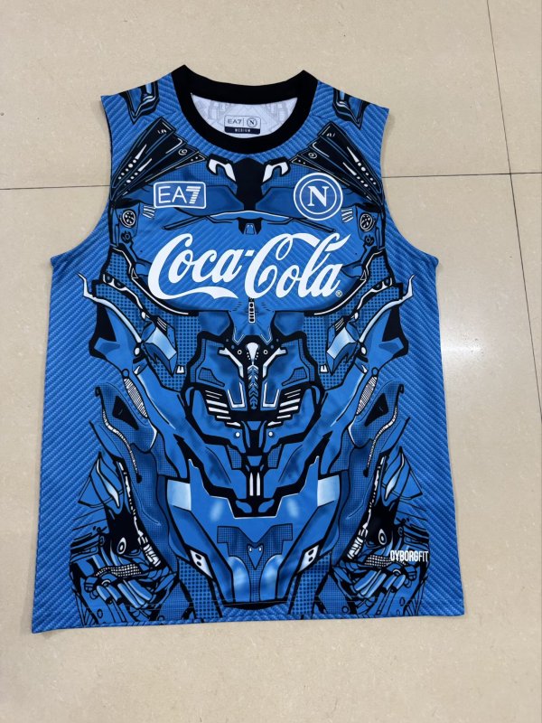 【FAN】25/26 Napoli Coca-Cola Blue Pre match uniform Vest Jersey