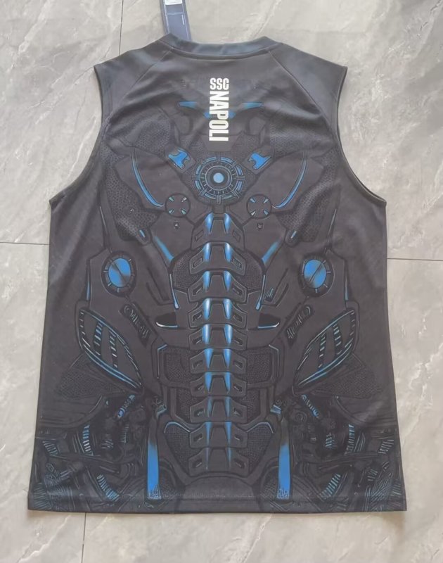 【FAN】25/26 Napoli Coca-Cola Black Pre match uniform Vest Jersey