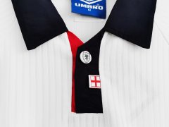 1998 World Cup England Home Retro Jersey Long Sleeve