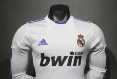 2010/11 Real Madrid Home Retro Jersey Player Version Long Sleeve