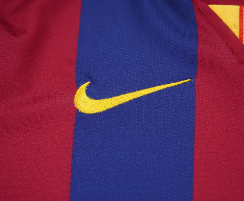 2014/15 Barcelona Home Retro Kids Jersey Long Sleeve