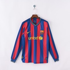 2009/10 Barcelona Retro Jersey Home Long Sleeve