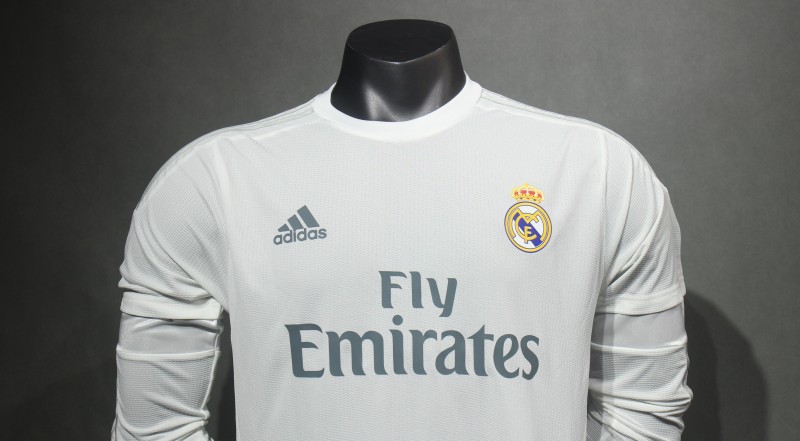 2015/16 Real Madrid Home Retro Jersey Player Version Long Sleeve
