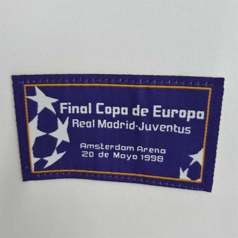 1997/98 Real Madrid Retro Jersey UCL Commemorate