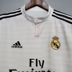 2014/15 Real Madrid Retro Long Sleeve Jersey Home
