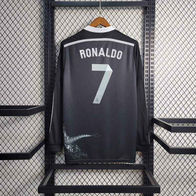 2014/15 Real Madrid Retro Long Sleeve Jersey Third Away