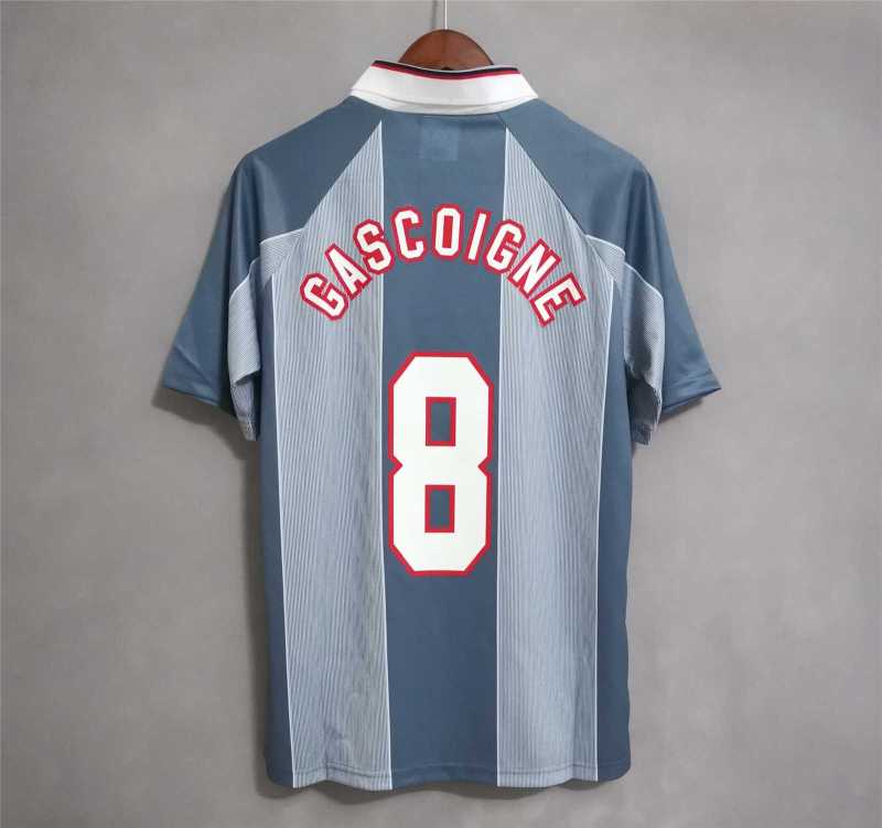 1996 Euro Cup England Retro Soccer Jersey Away Replica