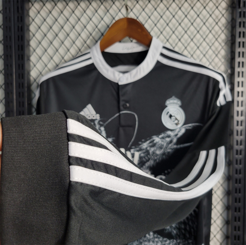 2014/15 Real Madrid Retro Long Sleeve Jersey Third Away