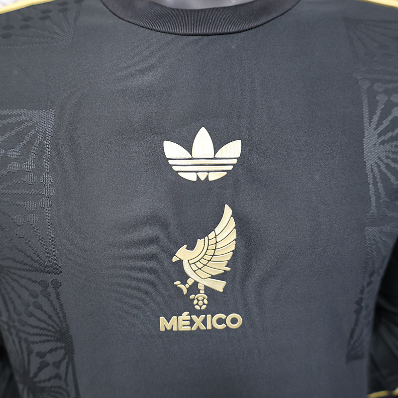 2025/26 Mexico Black Special Player Version Long Sleeve Jersey