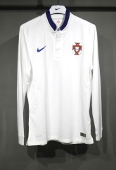 2014 World Cup Portugal Away Retro Jersey Player Version Long Sleeve