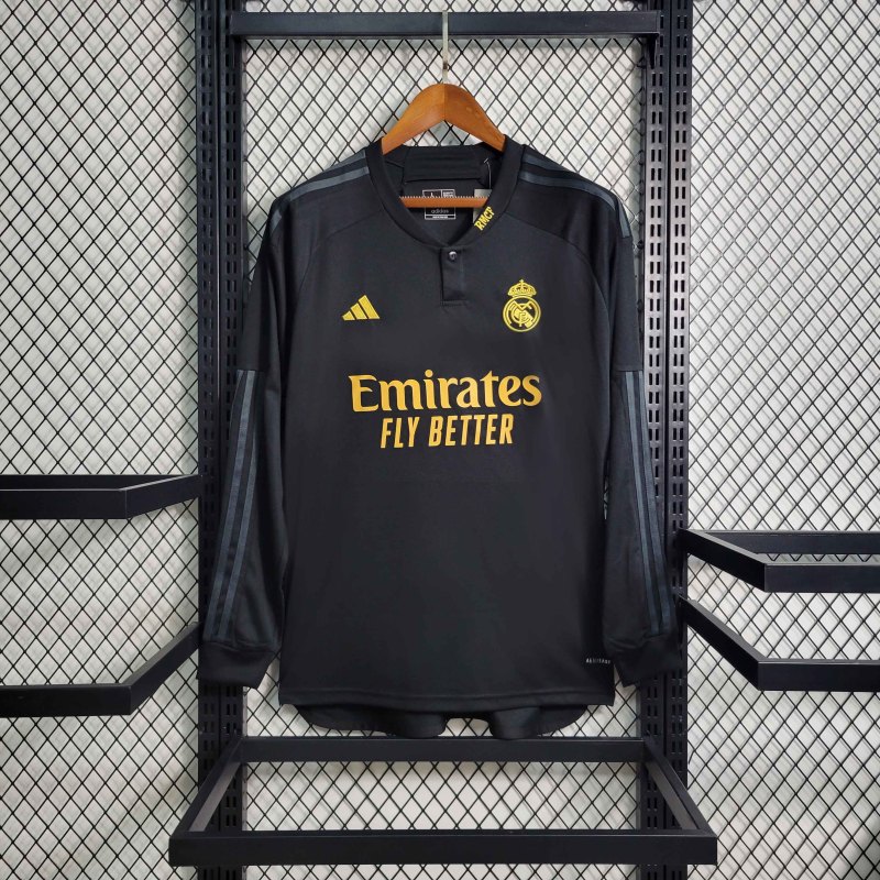 2023/24 Real Madrid Third Away Long Sleeve Jersey