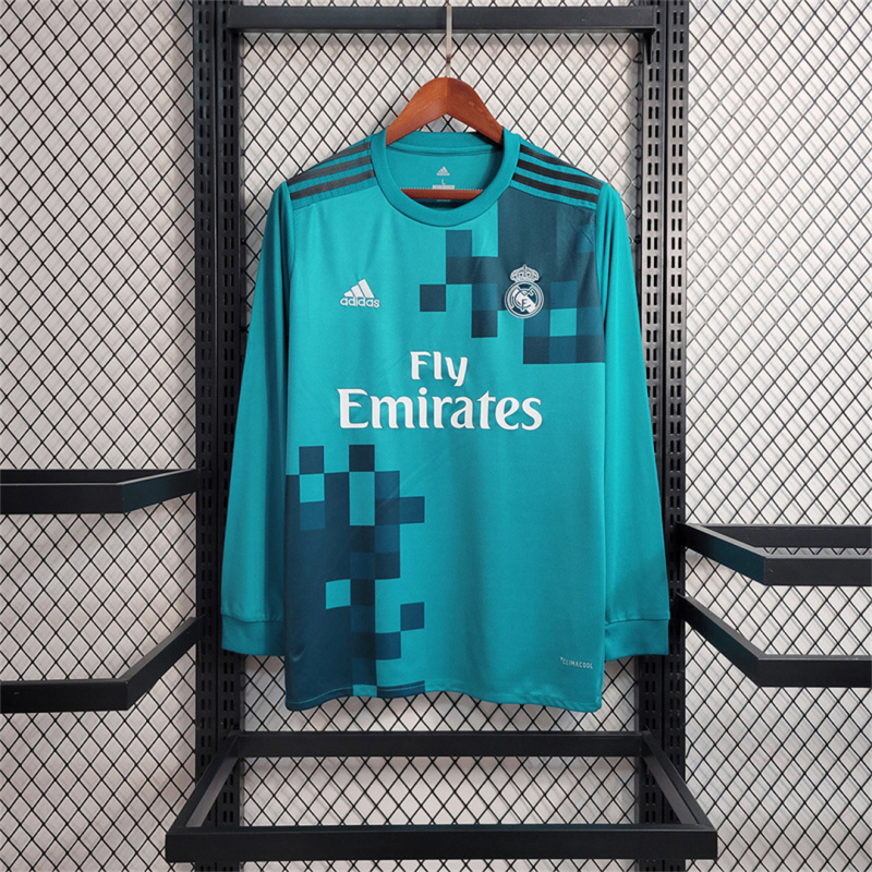 2017/18 Real Madrid Retro Long Sleeve Jersey Third Away