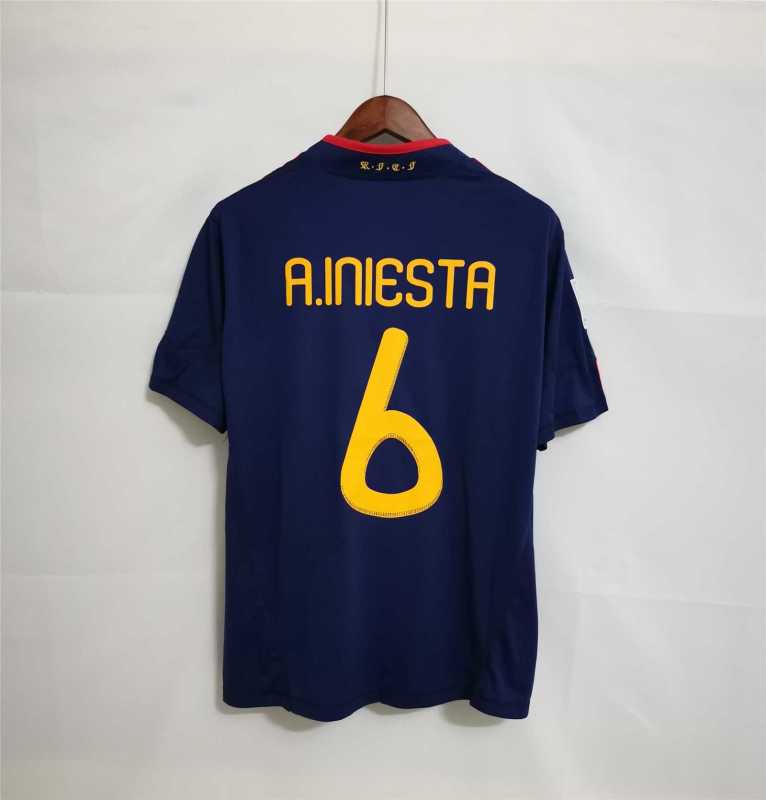 2010 World Cup Spain Away Retro Jersey