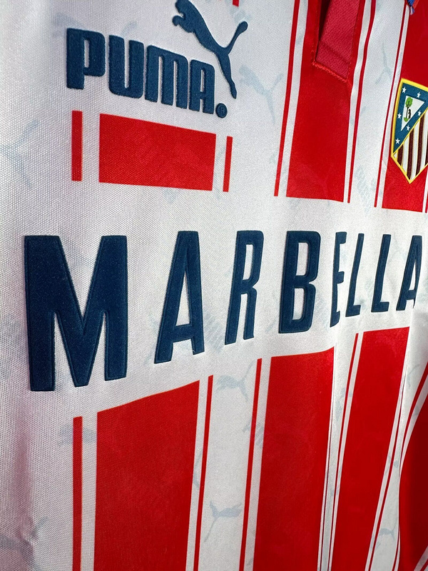 1994/95 Atletico Madrid Long Sleeve Retro Jersey Home