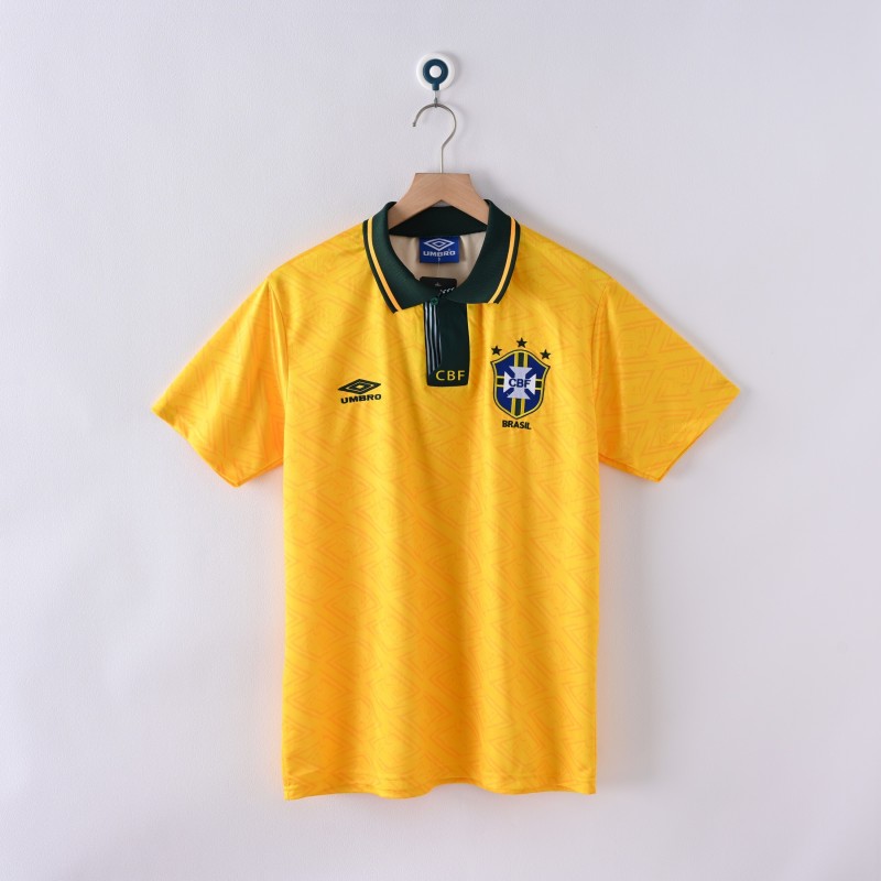 1991/93 Brazil Home Retro Jersey